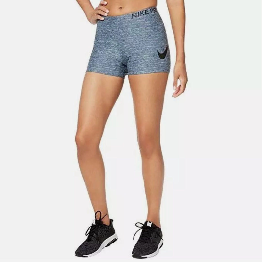 Nike Pro Training Shorts in Heather Blue
